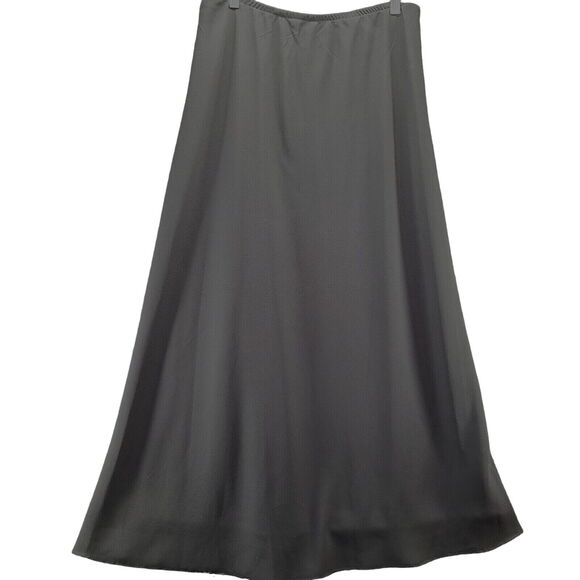 MSK Womens Skirt Black Size XL 100% Polyester Elastic Waist A-Line Stretch - Picture 1 of 12